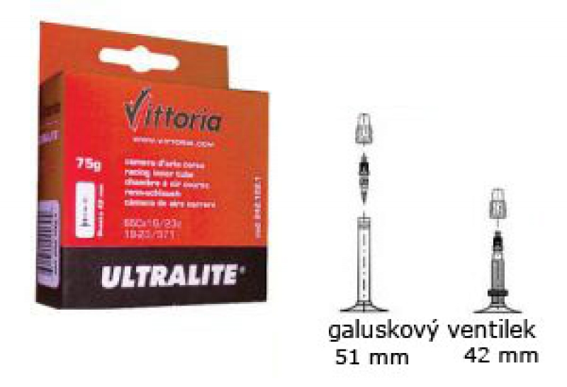 Vittoria Ultralite 51mm silniční duše