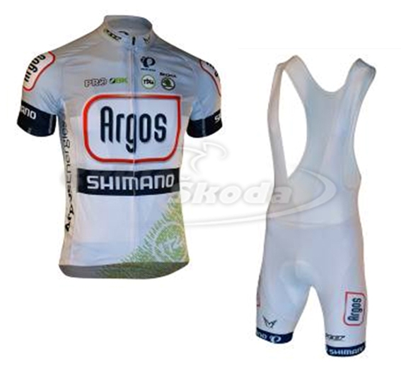Cyklistická sada - dres a kraťase profi týmu ARGOS SHIMANO 2013
