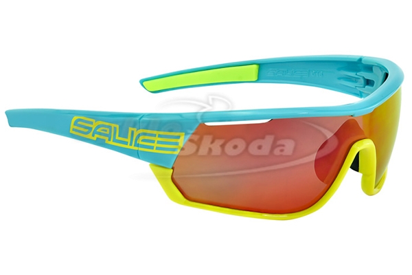 Brýle Salice 016 TURQUOISE YELLOW RW red