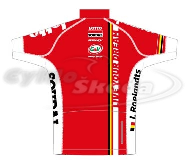 Dres krátký rukáv CLONE profi týmu LOTTO SOUDAL 2015