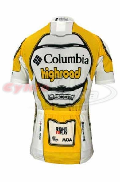 Dres krátký rukáv kr. zip profi týmu COLUMBIA 2009