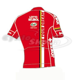Dres krátký rukáv profi týmu LOTTO BELISOL 2014