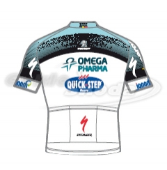 Dres krátký rukáv profi týmu OMEGA PHARMA - QUICKSTEP 2013