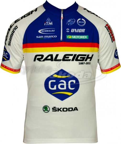 Dres krátký rukáv profi týmu RALEIGH 2012