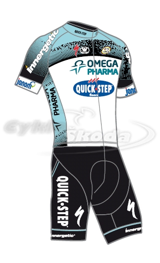 Kraťase se šrákama profi týmu OMEGA PHARMA - QUICKSTEP 2013