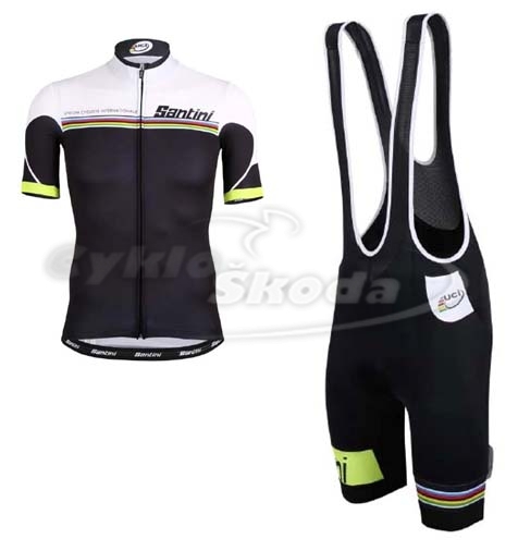 Sada dres a kraťase Santini UCI 2015