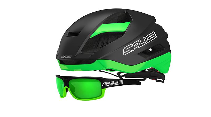 Cyklistická přilba Salice LEVANTE BLACK GREEN