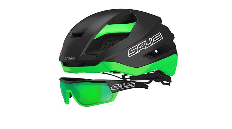 Cyklistická přilba Salice LEVANTE BLACK GREEN