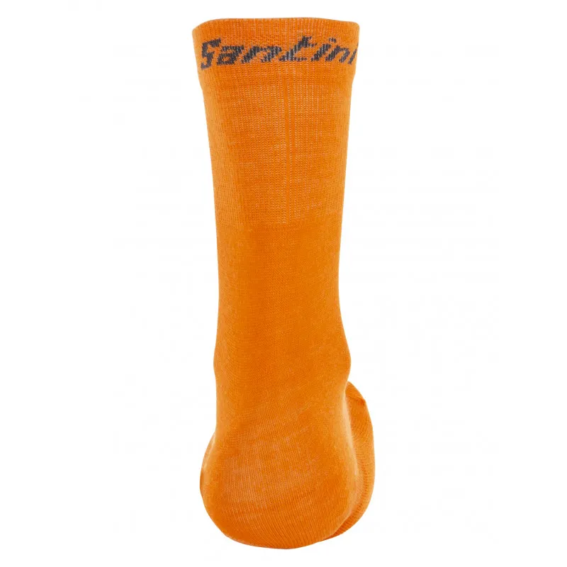 Santini Wool orange - zimní ponožky