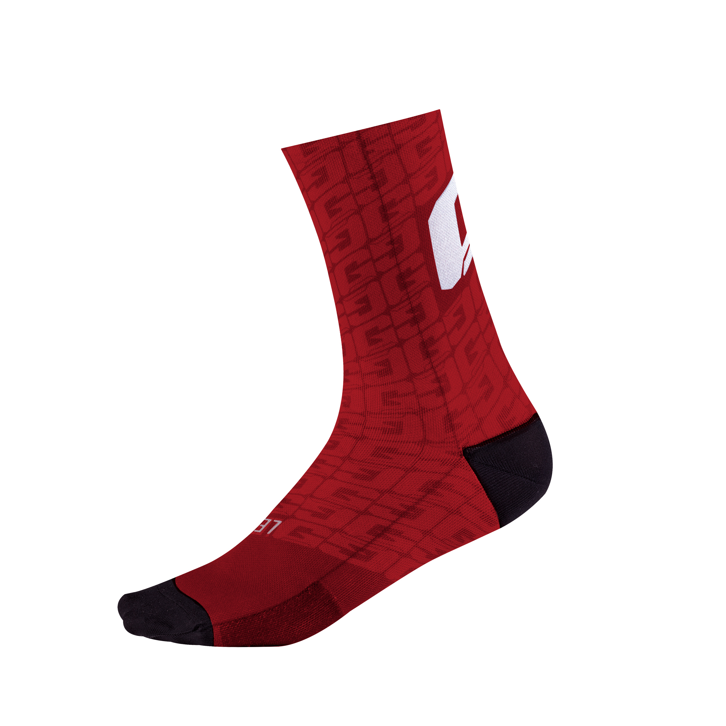 G.MONOGRAM LONG SOCKS RED-RED - ponožky