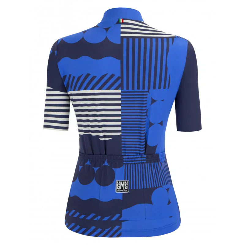 Santini Giada Optic blue - dámský dres kr.rukáv
