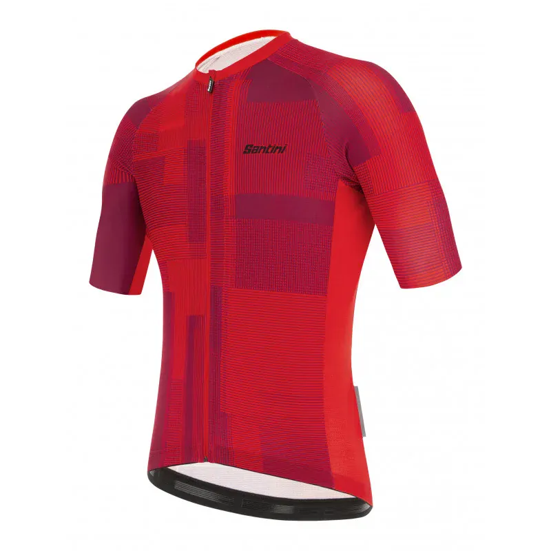 Santini Karma Kinetic red - dres kr.rukáv