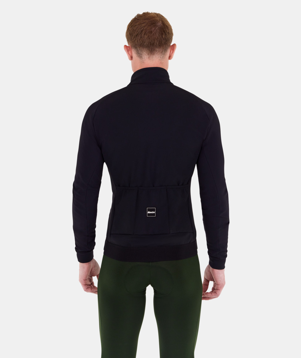 Santini Ready to Ride zimní cyklistická bunda černá