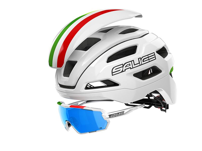 Cyklistická přilba Salice STELVIO WHITE BLACK