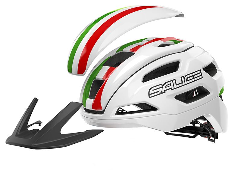 Cyklistická přilba Salice STELVIO WHITE BLACK