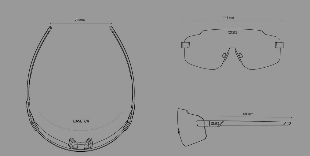 Koo Supernova light blue brýle