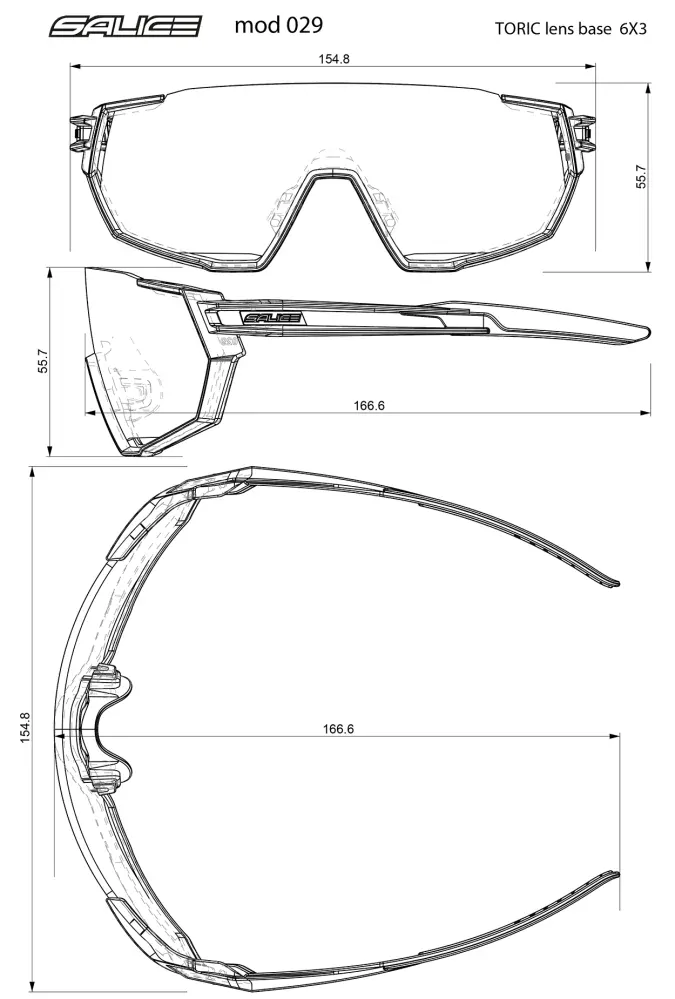 Brýle Salice 029 white RW violet