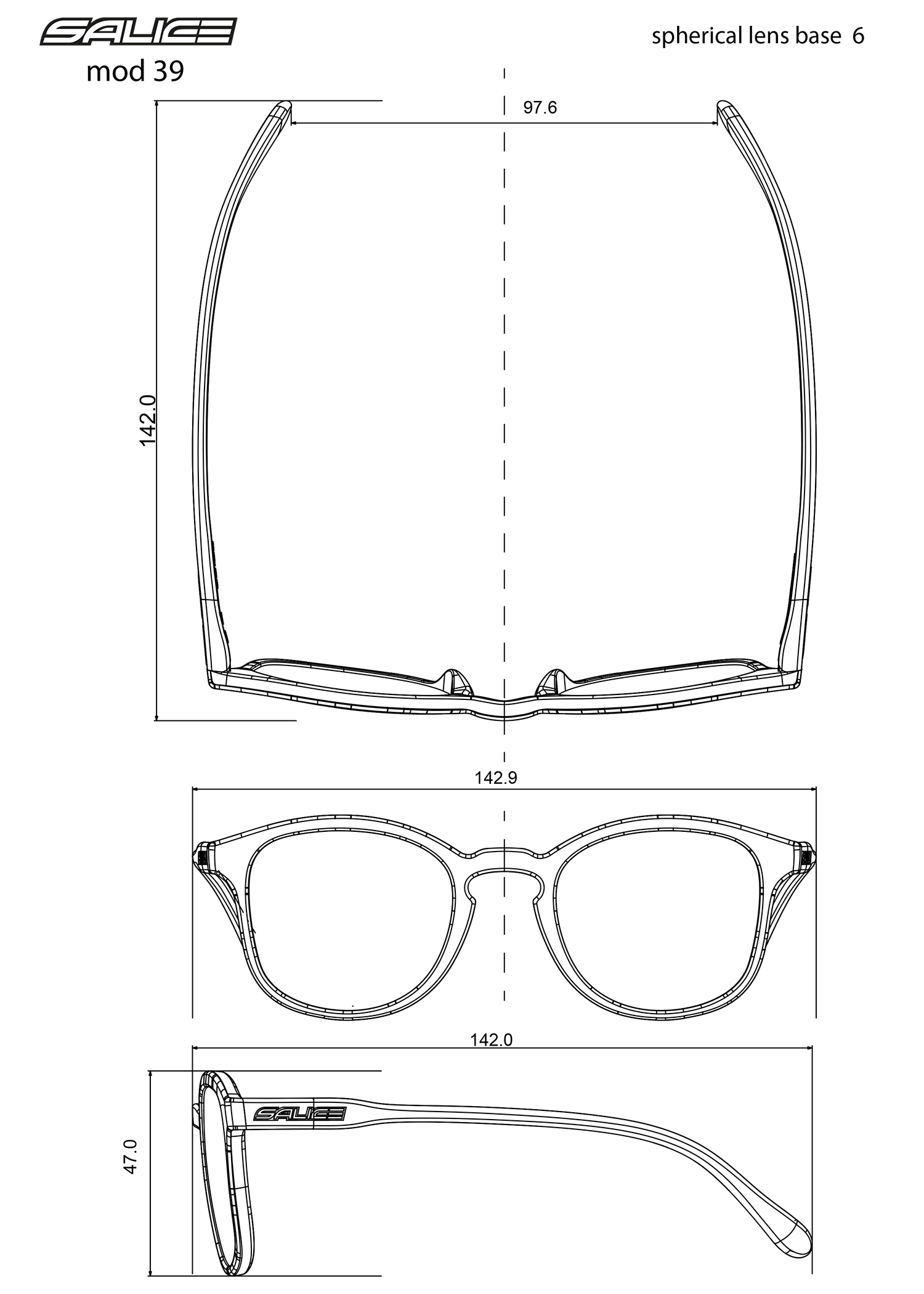 Brýle Salice 39 CRYSTAL RW violet
