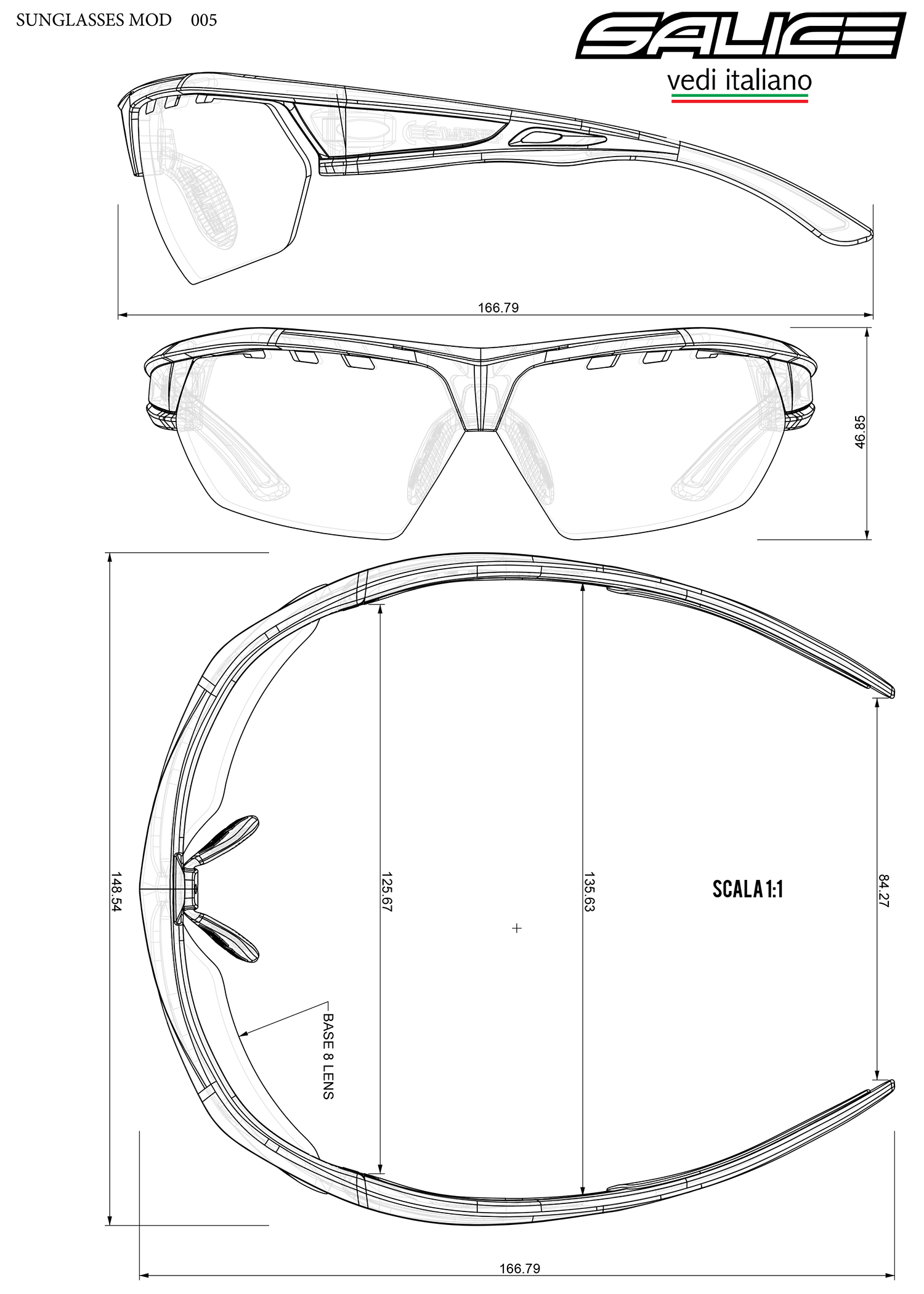 Brýle Salice 005 BLACK