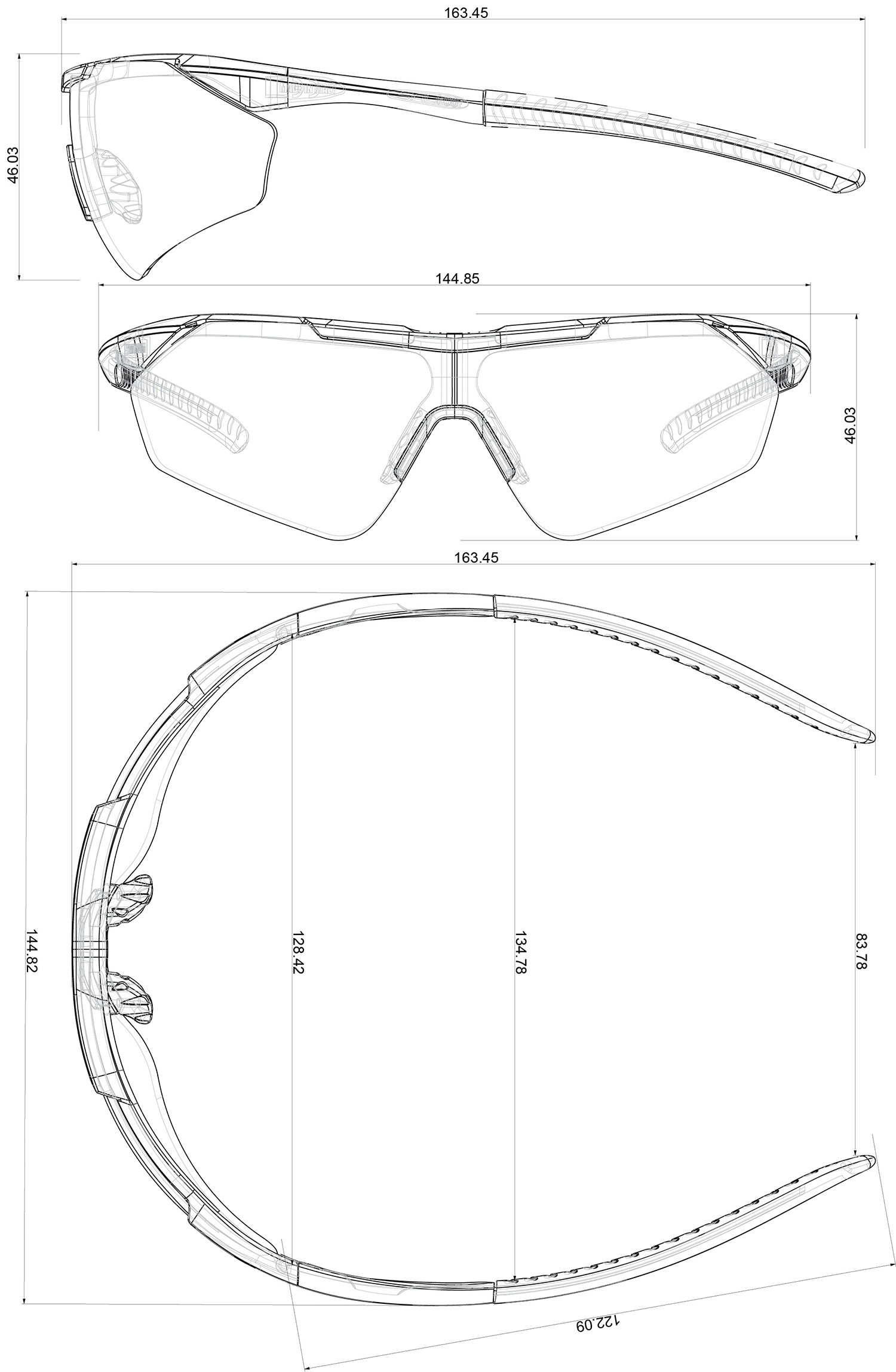 Brýle Salice 004 ITA BLACK