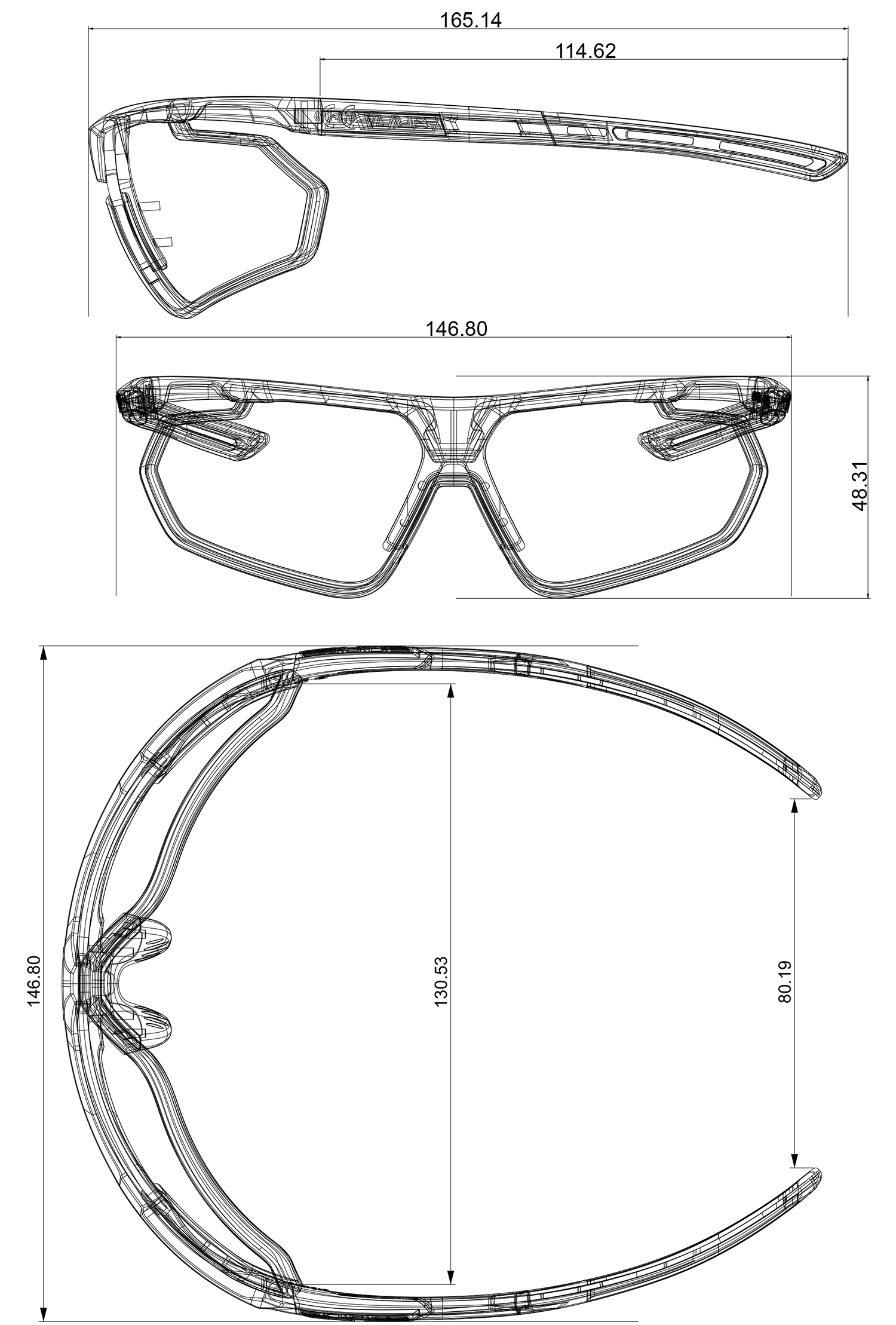 Brýle Salice 018 BLACK RED