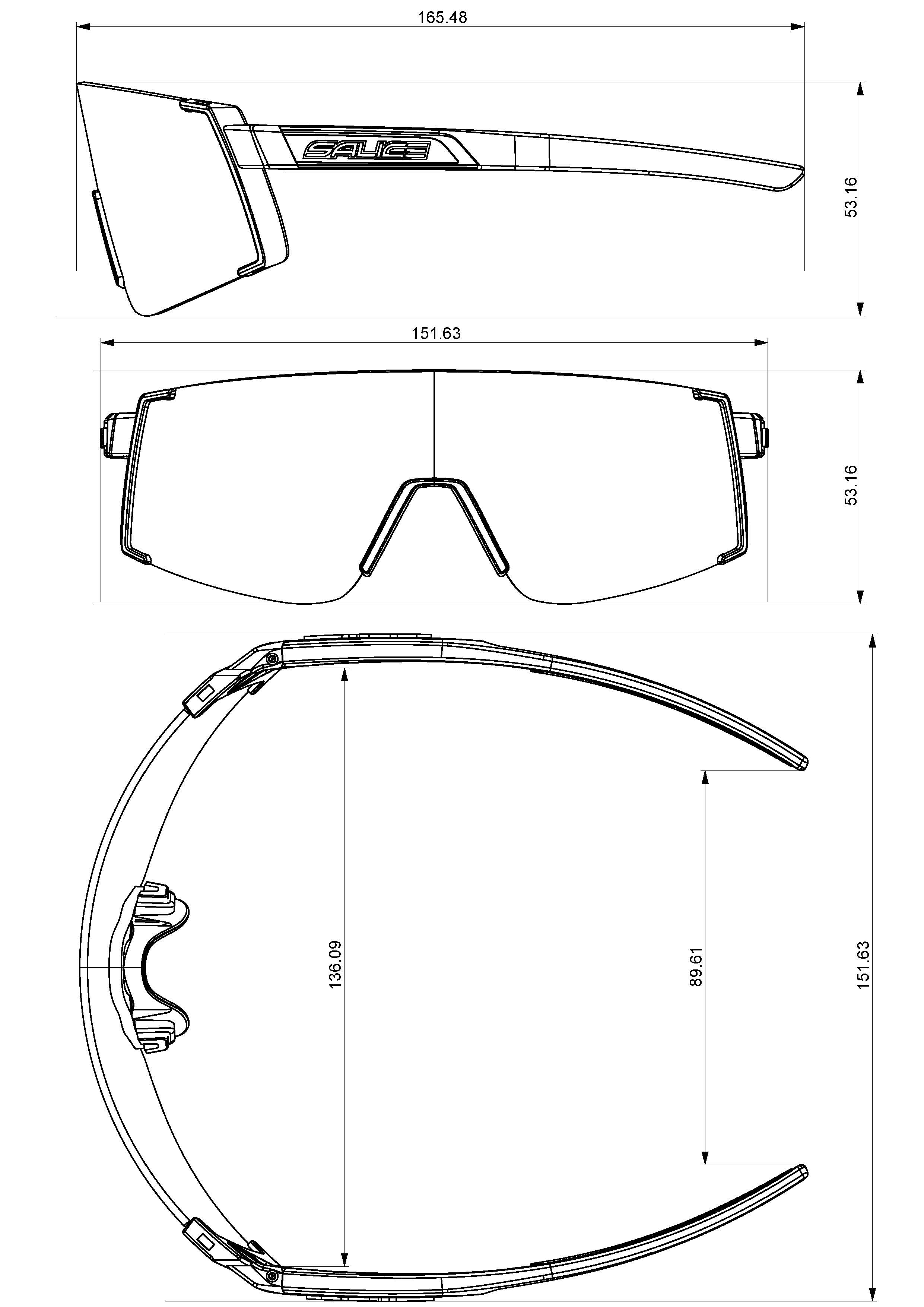 Brýle Salice 027 crystal RW gold