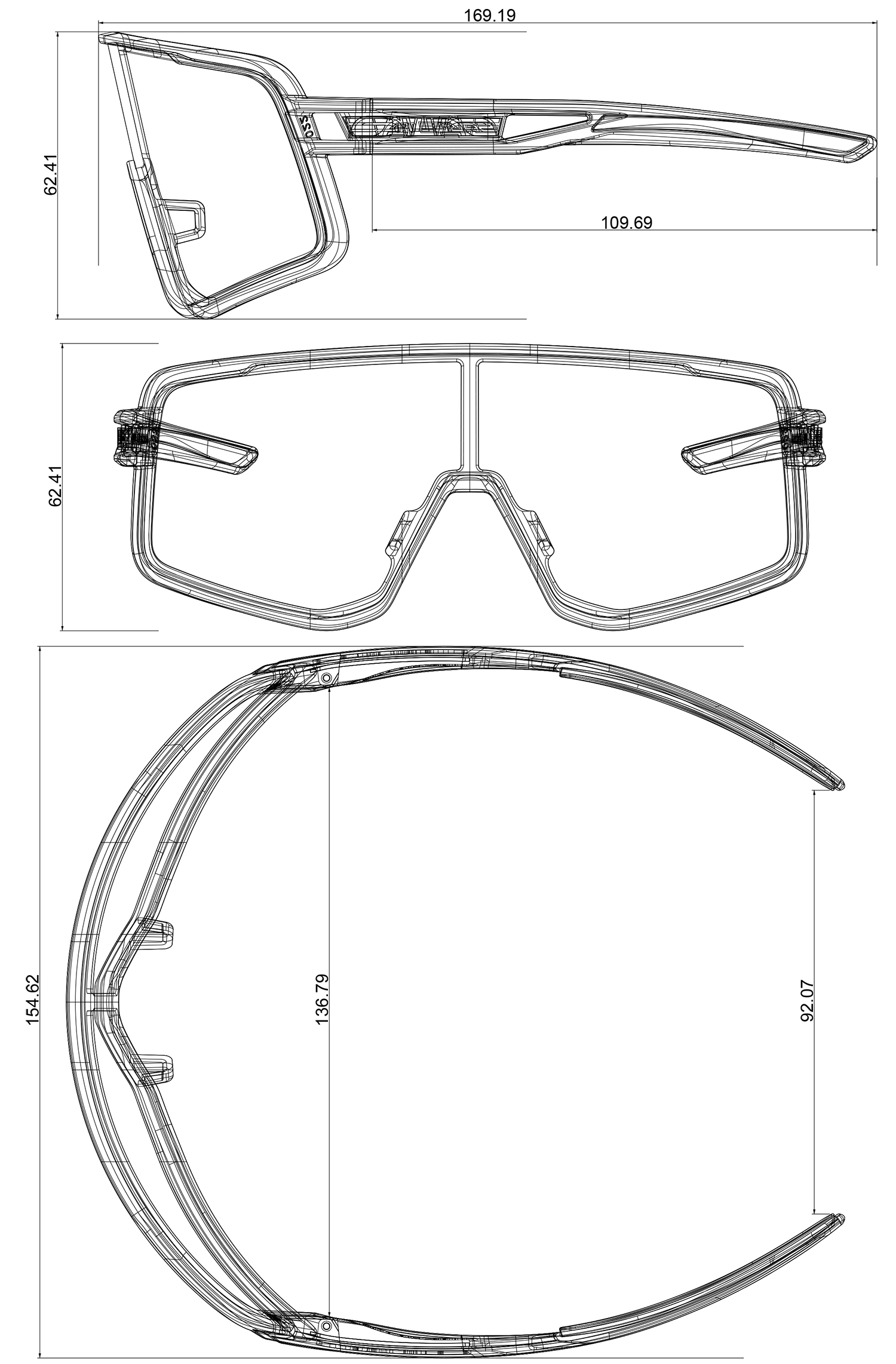 Brýle Salice 022 BLACK GOLD