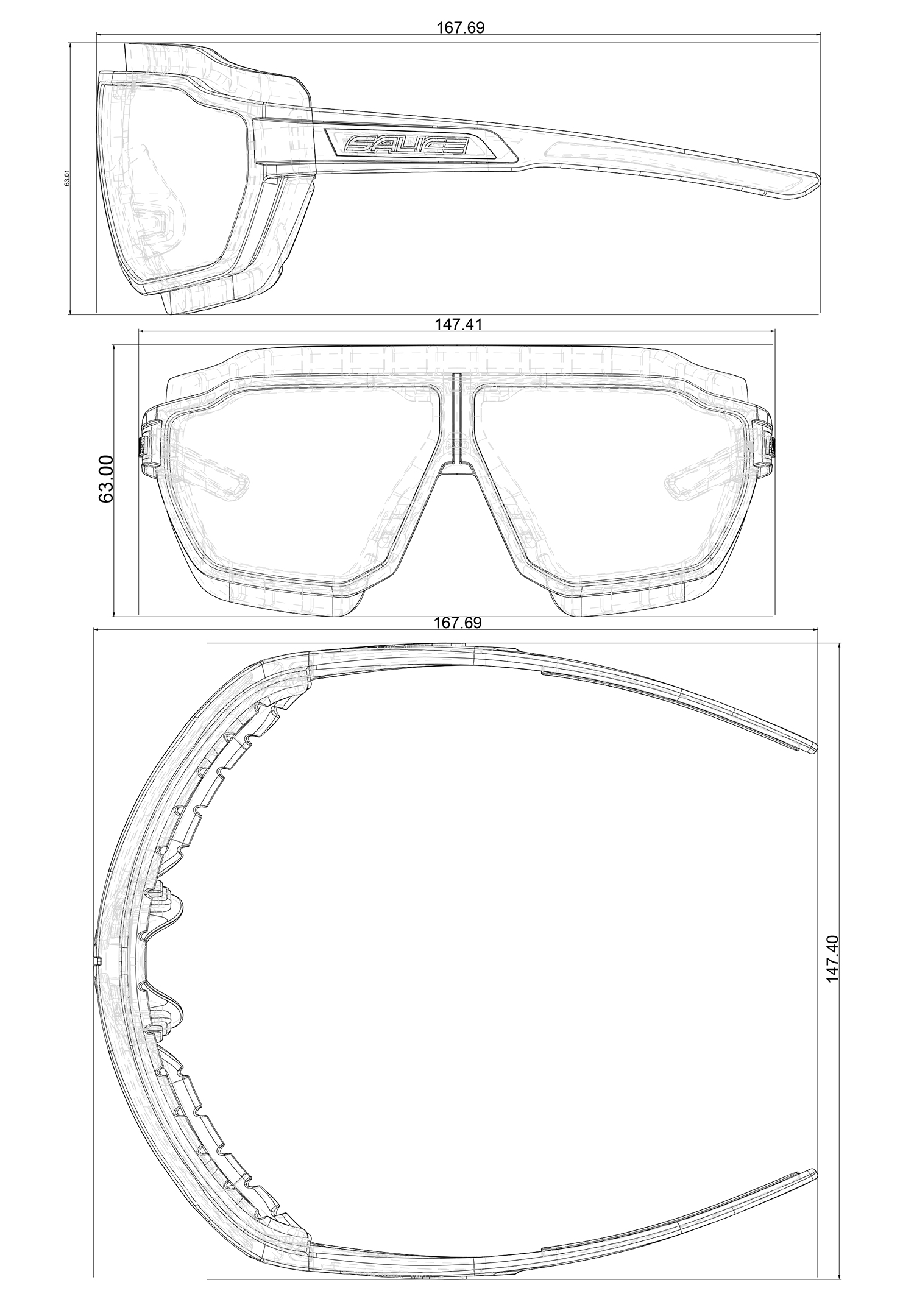 Brýle Salice 024 FUCHSIA RW black