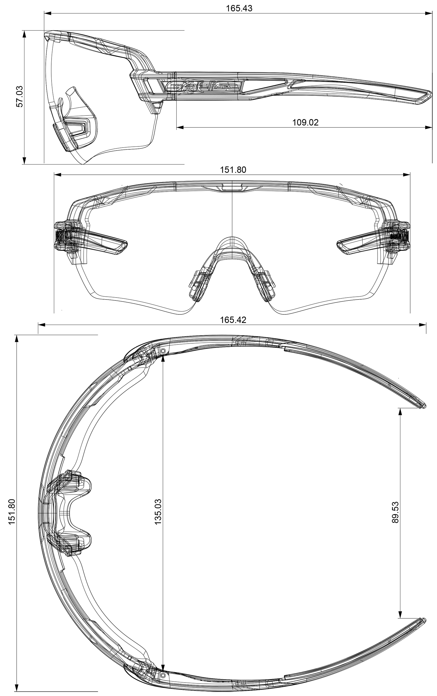 Brýle Salice 020 WHITE BLUE