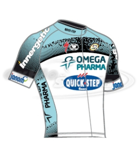 Dres krátký rukáv profi týmu OMEGA PHARMA - QUICKSTEP 2013
