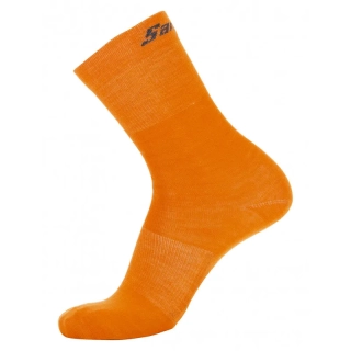 Santini Wool orange - zimní ponožky