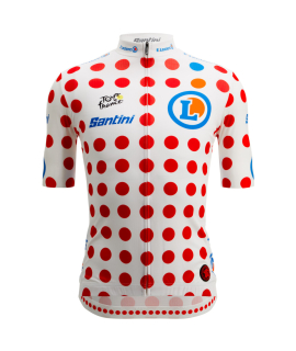 Santini Tour de France puntíkovaný cyklistický dres