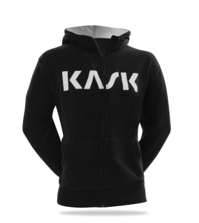 Mikina KASK man black s kapucí